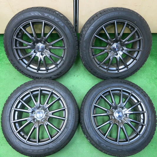 *送料無料*バリ溝！キレイ！9.5分★スタッドレス 235/50R18 トーヨー ウインター トランパス TX VELVA SPORT ヴェルヴァ 18インチ PCD114.3/5H★3120901イス