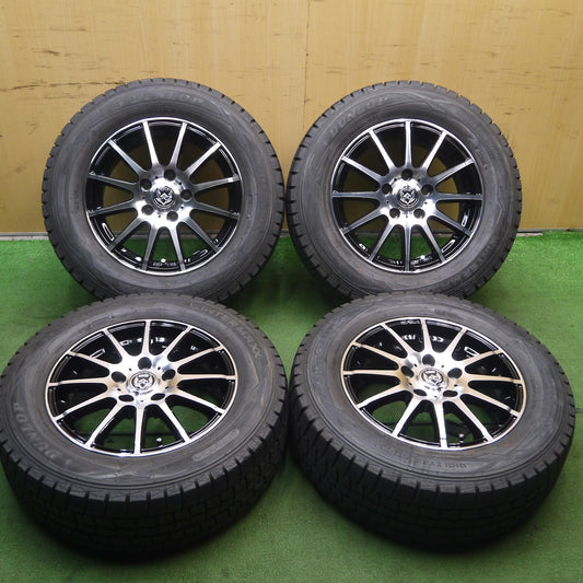 [送料無料]バリ溝！キレイ！9.5分以上★スタッドレス 205/65R15 ダンロップ ウインターマックス WM01 RiZLEY ライツレー 15インチ PCD114.3/5H★3071804KKス