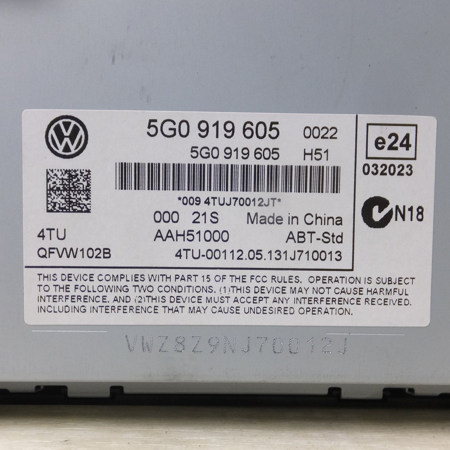 [送料無料]◆VW フォルクスワーゲン ゴルフ7 純正 マルチモニター5G0919605◆