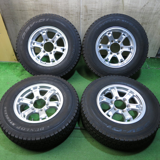 [送料無料]4本価格★ハイエース 等 weds キーラー 195/80R15 107/105L スタッドレス ダンロップ DSV-01 KEELER 15インチ PCD139.7/6H★3061303Hス