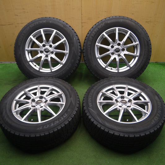 [送料無料]バリ溝！21年！キレイ！ほぼ10分★スタッドレス 215/65R16 ダンロップ ウインターマックス WM02 SCHNEIDER シュナイダー PCD114.3/5H★3092004Hス