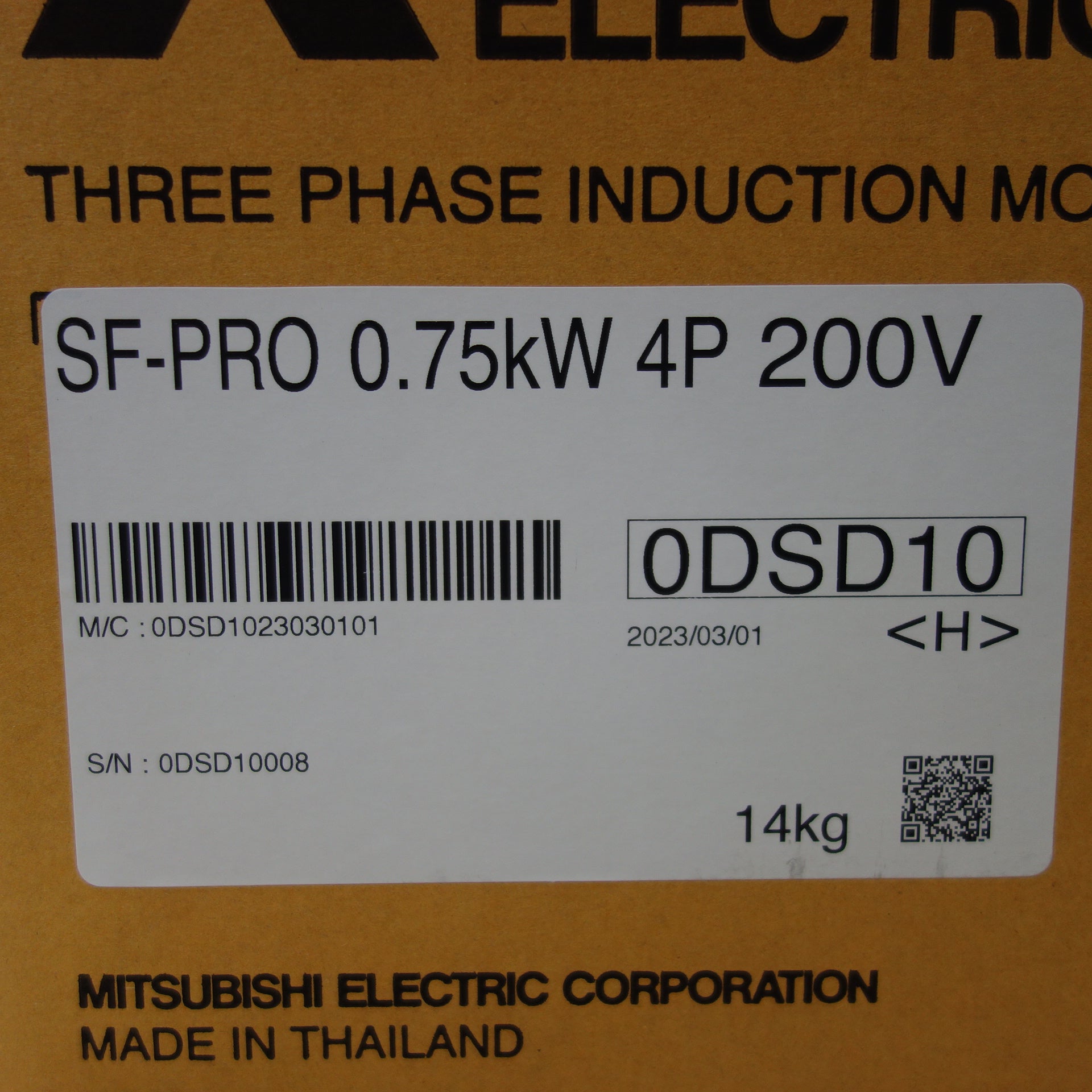 [送料無料] 新品☆三菱電機 三相モータ SF-PRO 0.75KW 4P 200V スーパーラインプレミアムシリーズ MITSUBISHI  ELECTRIC☆