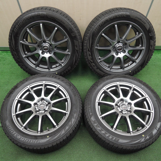 *送料無料*バリ溝！キレイ！9.5分★スタッドレス 215/55R17 ブリヂストン ブリザック VRX2 SCHNEIDER シュナイダー 17インチ PCD114.3/5H★3120912HAス