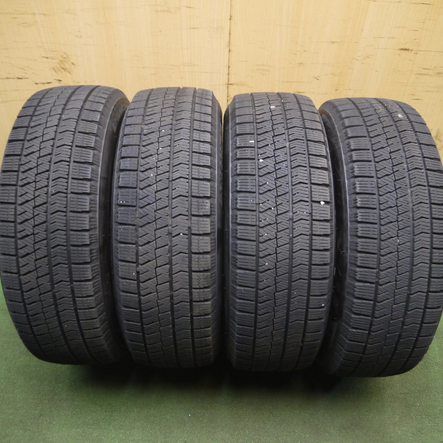 *送料無料*バリ溝！20年！キレイ！9分★スタッドレス 195/65R15 ブリヂストン ブリザック VRX2 社外 アルミ 15インチ PCD114.3/5H★3120103Hス