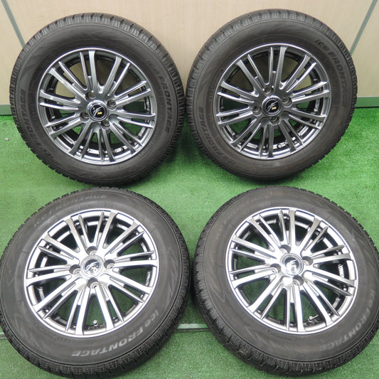 *送料無料*バリ溝！19年！9.5分★スタッドレス 175/65R14 アイスフロンテージ Fang ファング 14インチ PCD100/4H★3120113TNス