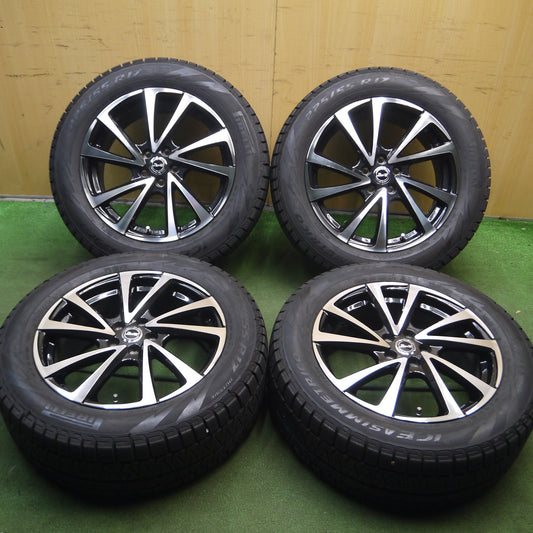 *送料無料*バリ溝！21年！キレイ！9.5分以上★XV 等 225/55R17 スタッドレス ピレリ アイスアシンメトリコ B-win 17インチ PCD100/5H★4011013Hス