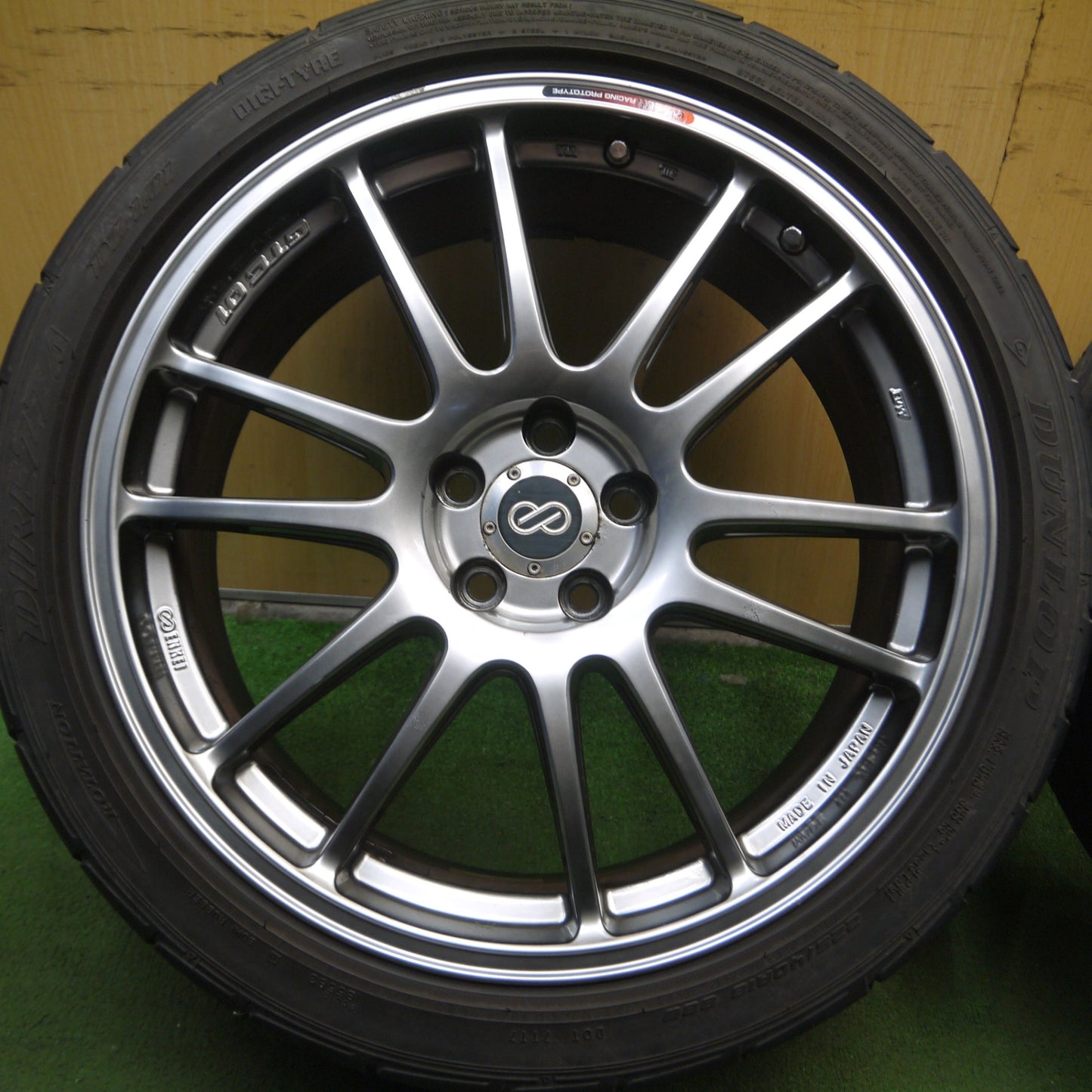 *送料無料* キレイ★86 BRZ等 ENKEI GTC01 225/40R18 ダンロップ ディレッツァ DZ101 LE MANS LM704 エンケイ PCD100/5H★4031304Hノ