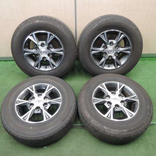 *送料無料* バリ溝！22年！キレイ！9分★トヨタ 200系 ハイエース 純正 OP 195/80R15 107/105N ブリヂストン エコピア RD613 PCD139.7/6H★4022904NJノ