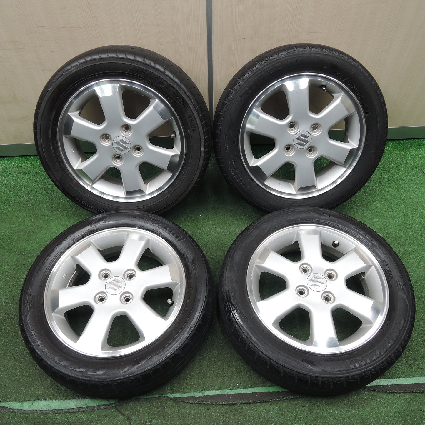 *送料無料*4本価格！20年★スズキ エブリィ ワゴン 純正 165/60R14 マジーニ ECO 307 14インチ PCD100/4H★4012308NJノ