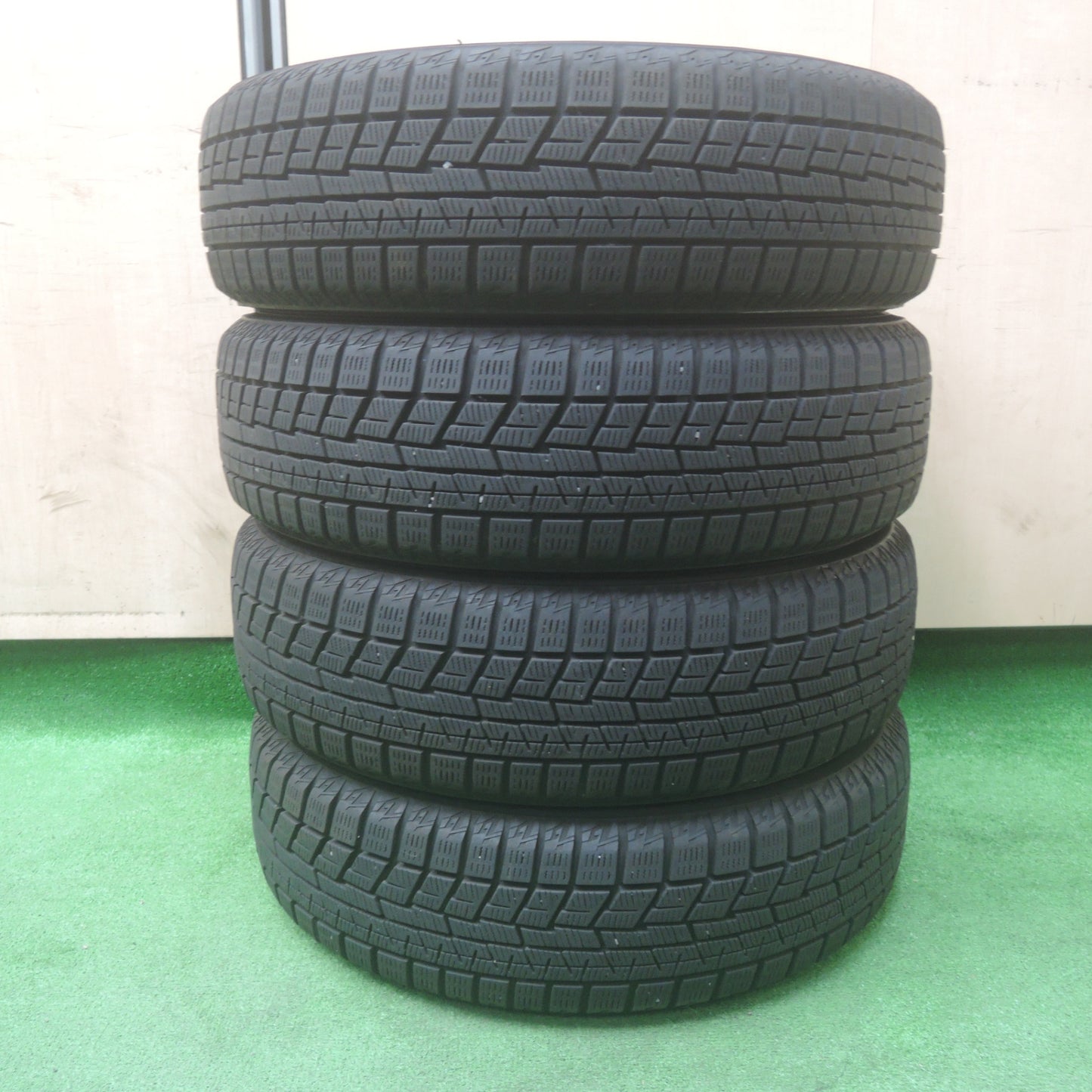 *送料無料* バリ溝！キレイ！8.5分★ダイハツ タント 純正 スチール 155/65R14 スタッドレス ヨコハマ アイスガード iG60 PCD100/4H★4022712SYス