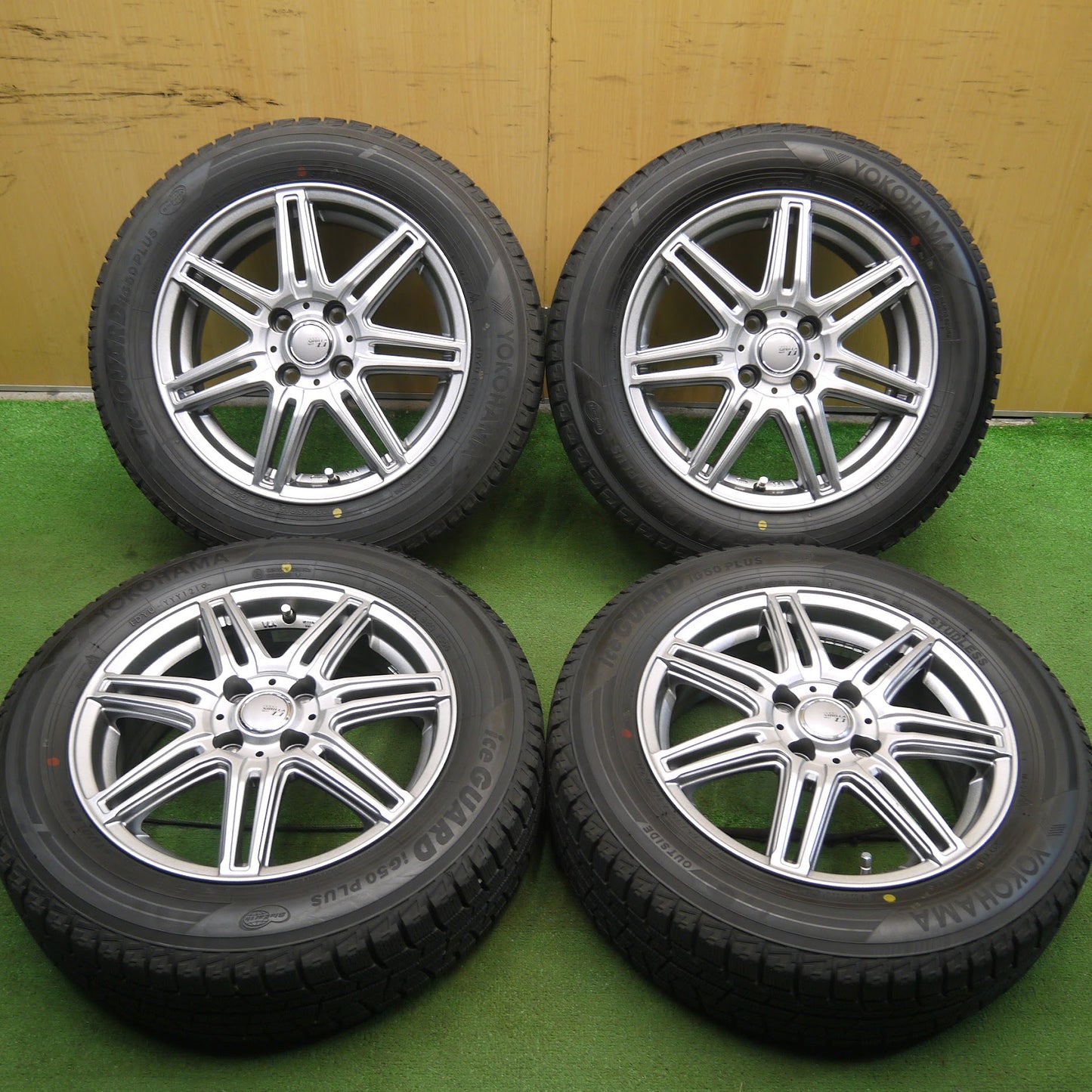 [送料無料]バリ溝！19年！綺麗！ほぼ10分★スタッドレス 175/65R15 ヨコハマ アイスガード iG50 プラス SIBILLA NEXT Z7 シビラ 15インチ PCD100/4H★3062704Hス