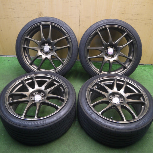 *送料無料* キレイ★86 BRZ等 WORK EMOTION Kiwami 215/40R18 225/40R18 ブリヂストン ポテンザ S007A ワーク 極 PCD100/5H★4031109Hノ