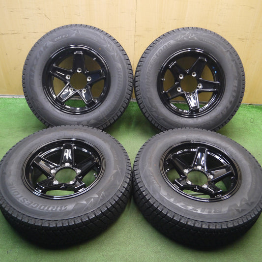 *送料無料*バリ溝！22年！キレイ！9.5分以上★ジムニーシエラ 等 KEELER 195/80R15 スタッドレス ブリヂストン ブリザック DM-V2 PCD139.7/5H★3102710Hス