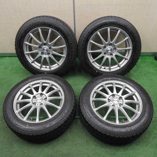 *送料無料*バリ溝！キレイ！9.5分★スタッドレス 215/60R17 グッドイヤー アイスナビ SUV ravrion LUMIERE ラブリオン 17インチ PCD114.3/5H★3122905NJス