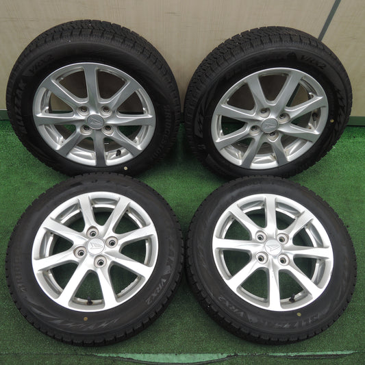 *送料無料*バリ溝！21年！キレイ！8.5分★ダイハツ タント 純正 155/65R14 スタッドレス ブリヂストン ブリザック VRX2 14インチ PCD100/4H★3111503SYス