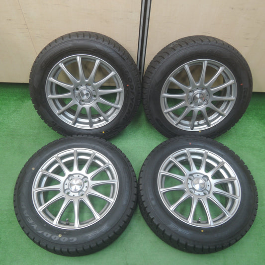 *送料無料* バリ溝！キレイ！ほぼ10分★スタッドレス 175/65R15 グッドイヤー アイスナビ6 ravrion LUMIERE ラブリオン 15インチ PCD100/4H★4022103SYス