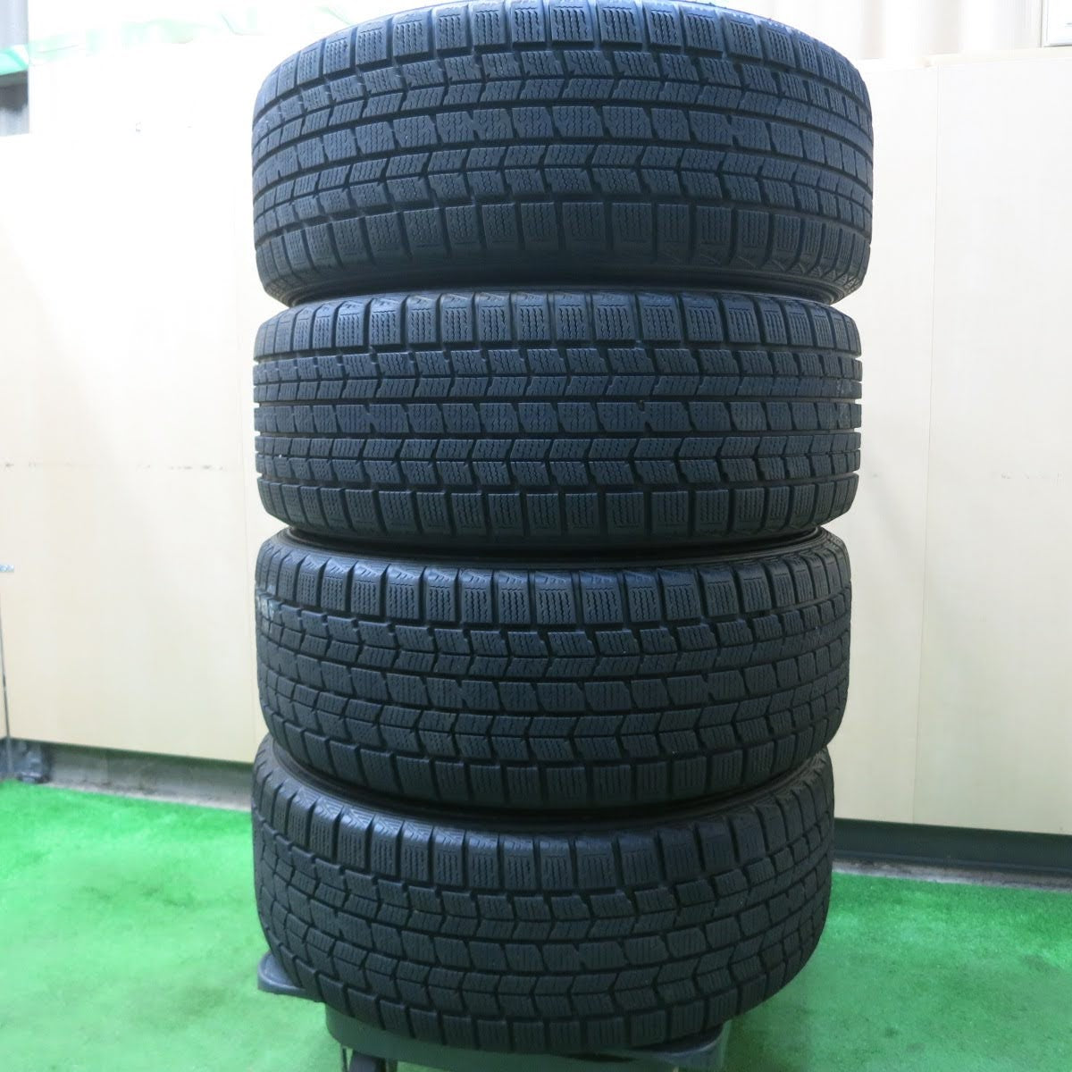 [送料無料]バリ溝！キレイ！8.5分★BMW 等 205/55R16 O・Z MSW スタッドレス ダンロップ DSX-2 OZ 16インチ PCD120/5H★3062406イス