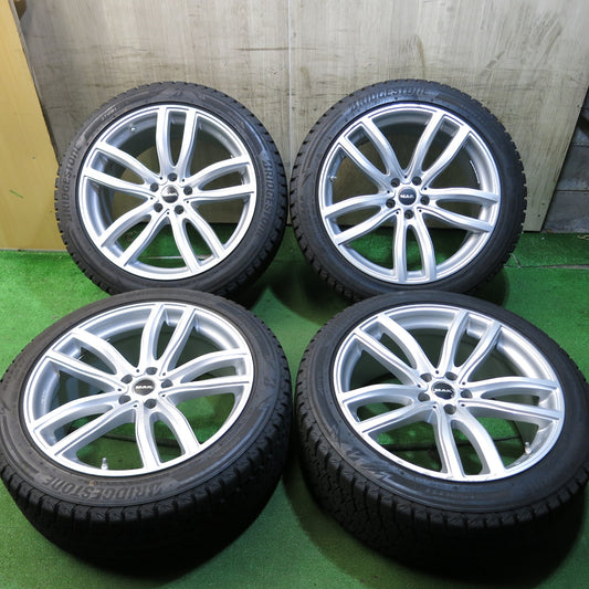 [送料無料]バリ溝！20年！キレイ！9.5分★ベンツ アウディ 等 MAK 255/45R20 スタッドレス ブリヂストン ブリザック DM-V3 20インチ PCD112/5H★3061408Hス