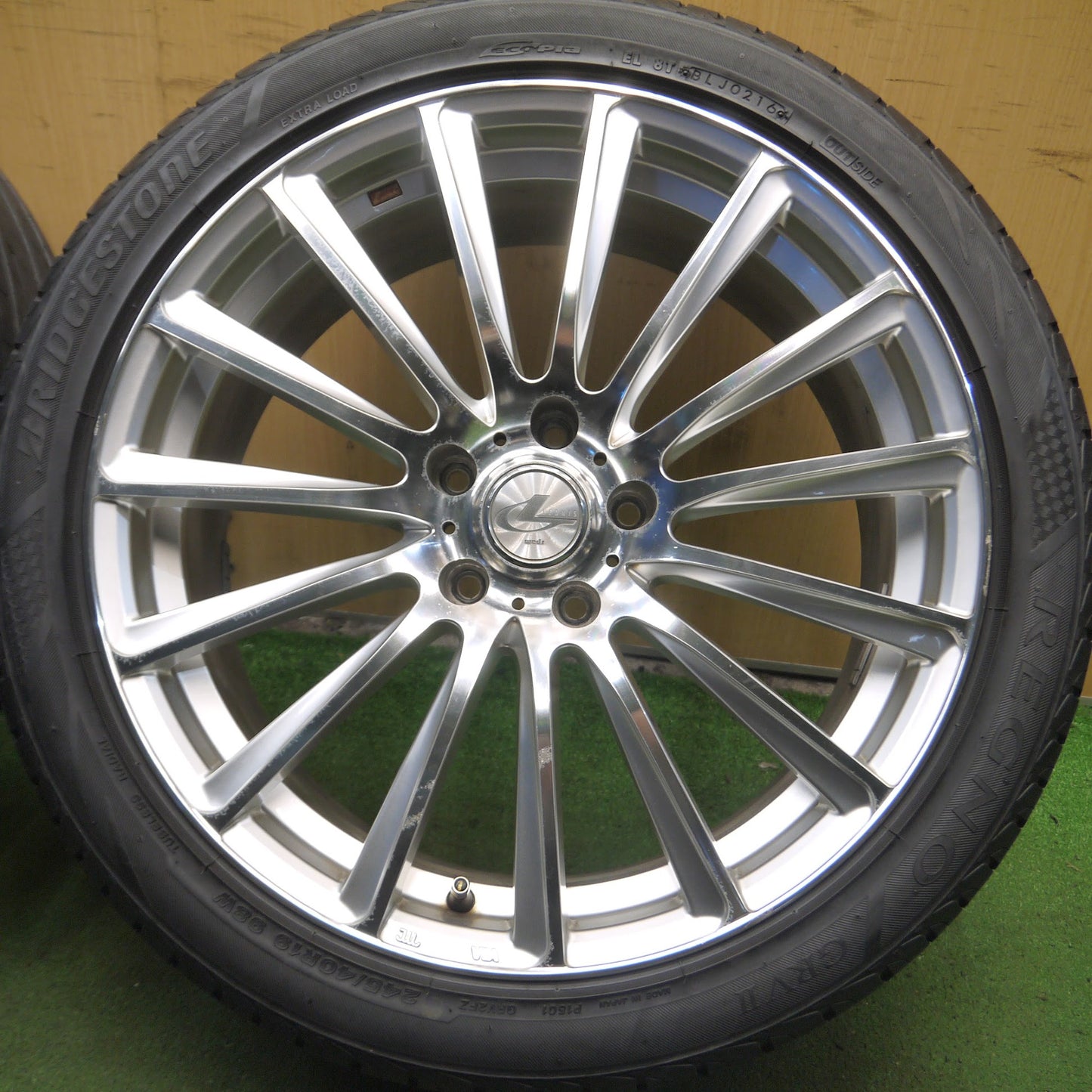 [送料無料]4本価格★LEONIS FW weds 245/40R19 ブリヂストン レグノ GRVⅡ レオニス ウェッズ 19インチ PCD114.3/5H★3102306Hノ