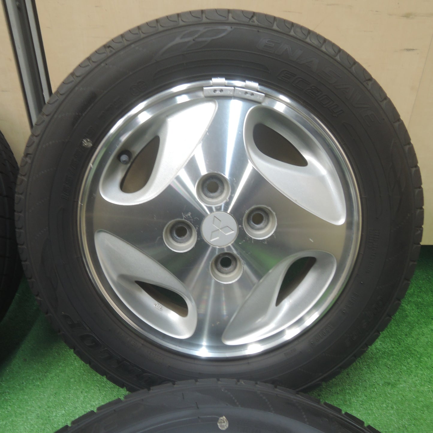 *送料無料* バリ溝！9分★三菱 タウンボックス 純正 165/65R13 ダンロップ エナセーブ EC204 13インチ PCD100/4H★4020903SYノ