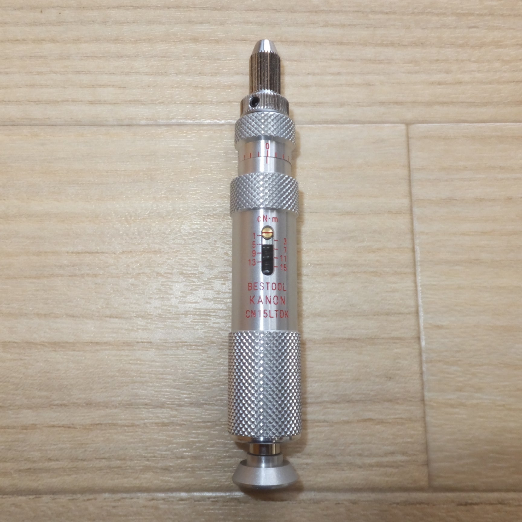 [送料無料] 未使用★中村製作所 KANON カノン空転式トルクドライバー TORQUE SCREW DRIVER CN15LTDK　1～15cN・m★