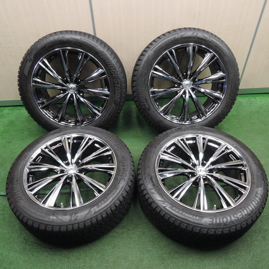 *送料無料*バリ溝！20年！キレイ！9.5分★LEONIS WX weds スタッドレス 235/55R20 ブリヂストン ブリザック DM-V3 レオニス 20インチ PCD114.3/5H★3121204NJス