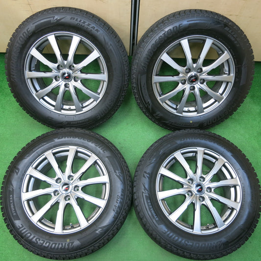 *送料無料*バリ溝！20年！キレイ！9.5分★スタッドレス 225/65R17 ブリヂストン ブリザック DM-V3 Fang ファング 17インチ PCD114.3/5H★3122001イス