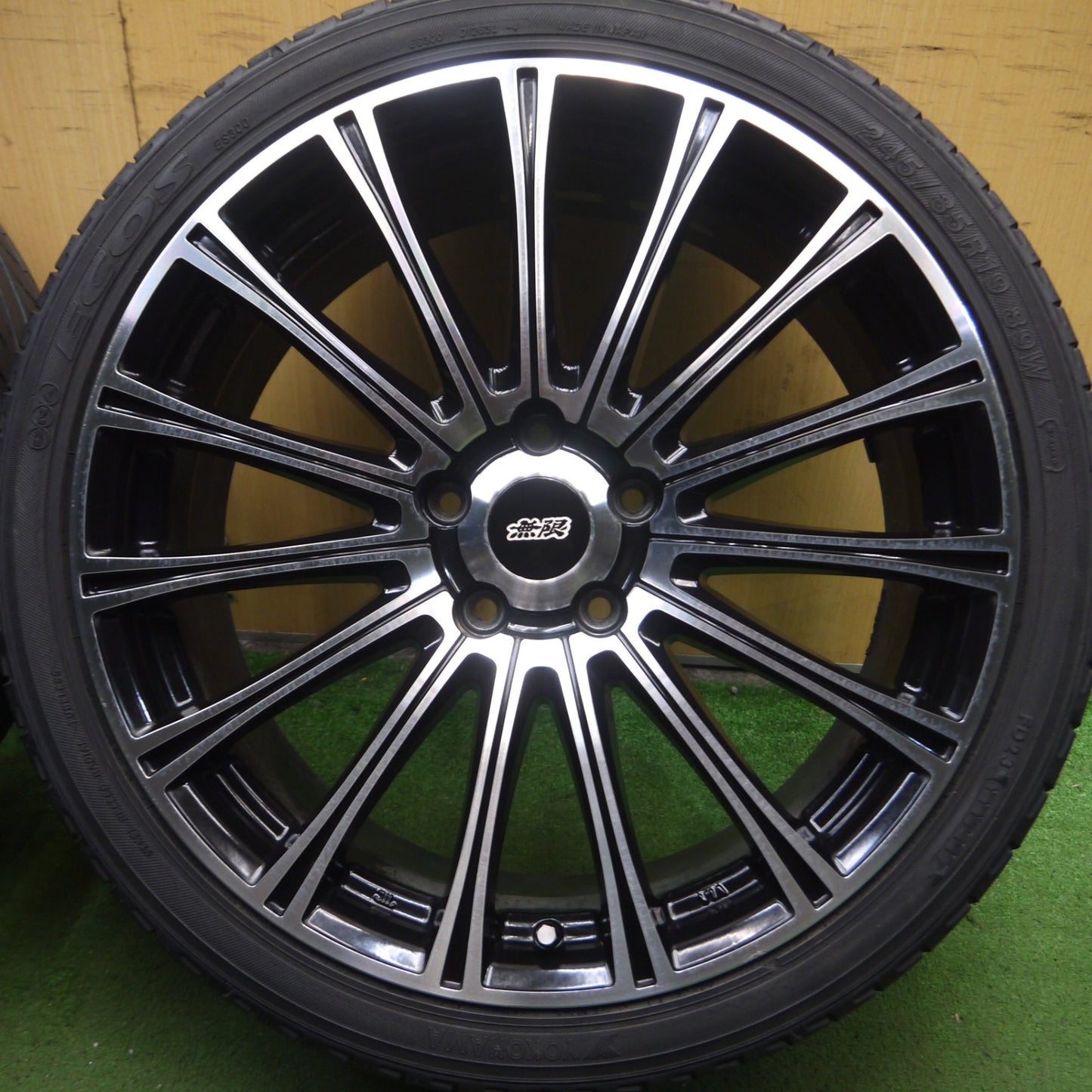 *送料無料* 4本価格★無限 MUGEN 245/35R19 ヨコハマ DNA エコス ES300 19インチ PCD114.3/5H★4031213Hノ