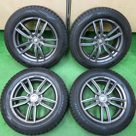 *送料無料*バリ溝！20年！キレイ！9.5分★BMW 等 KELLENERS Sport 225/55R17 スタッドレス ダンロップ ウインターマックス WM02 ケレナーズ PCD112/5H★3122004イス