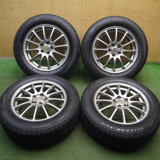 *送料無料*バリ溝！キレイ！9.5分★スタッドレス 205/60R16 ブリヂストン ブリザック VRX ECO FORME エコフォルム 16インチ PCD100/5H★4011008Hス