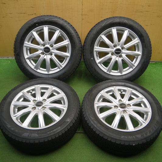 *送料無料* バリ溝！キレイ！9分★スタッドレス 185/60R15 ブリヂストン ブリザック VRX2 BALMINUM バルミナ 15インチ PCD100/4H★4022103Hス