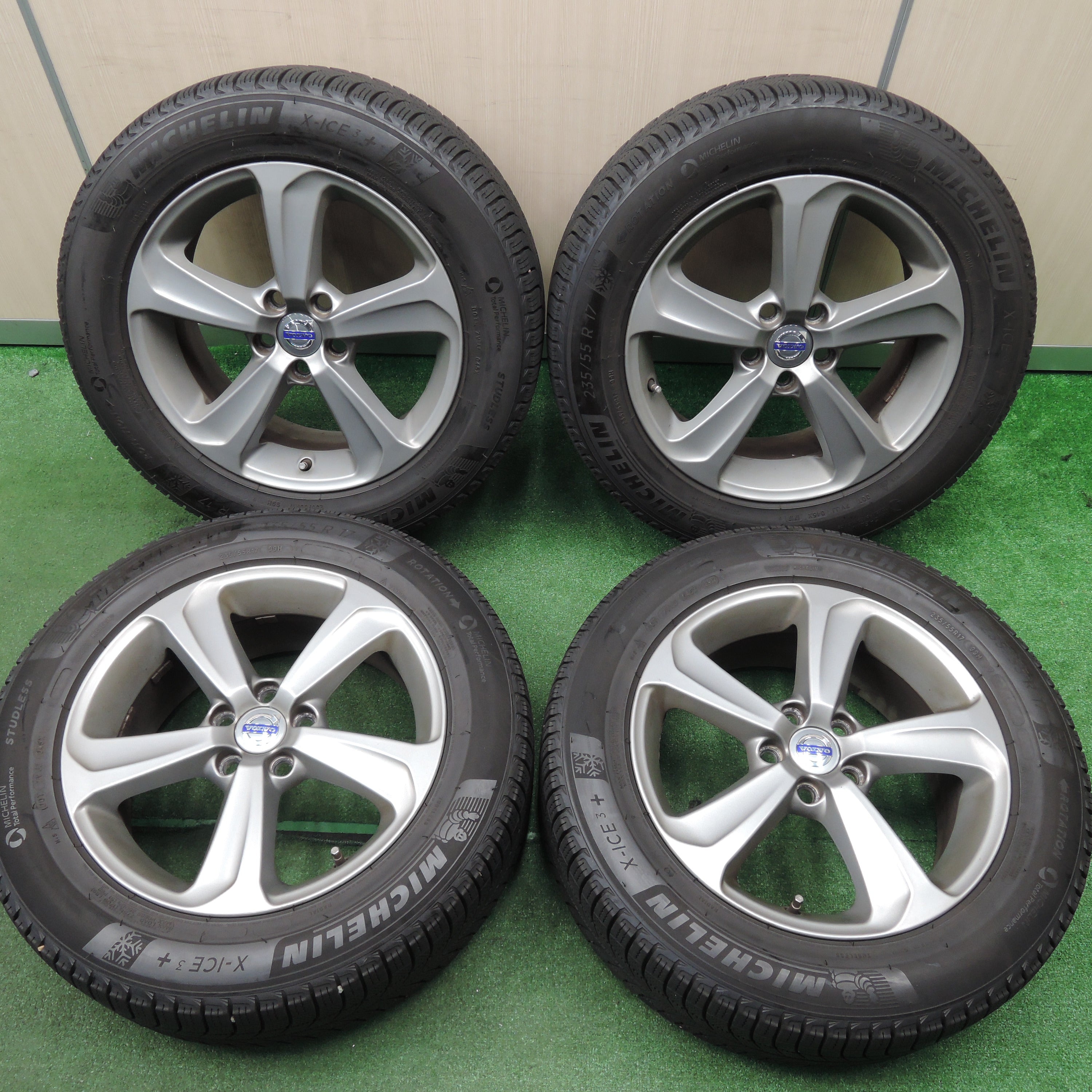 送料無料*バリ溝！9分☆ボルボ V40 純正 235/55R17 スタッドレス ミシュラン X-ICE3+ 17インチ PCD108/5H |  名古屋/岐阜の中古カー用品・工具の買取/販売ならガレージゲット