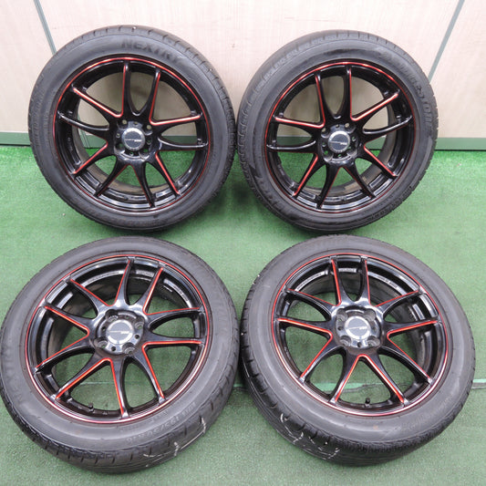 *送料無料*バリ溝！22年！8.5分★WORK EMOTION Kiwami 195/50R16 ブリヂストン ネクストリー ワーク エモーション 極 16インチ PCD100/4H★3121603TNノ