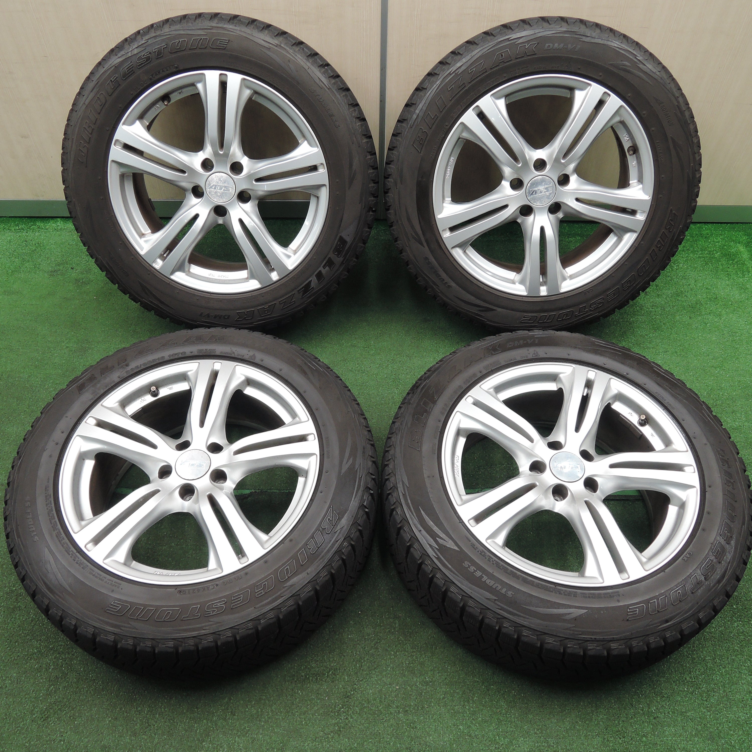 送料無料*バリ溝！キレイ！9分☆ベンツ 等 ATS ペガサス 235/60R18 ...