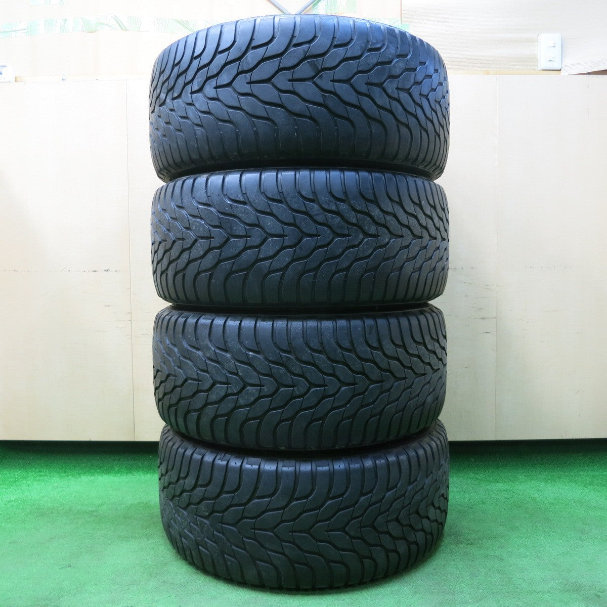 *送料無料* 4本価格★WORK LS105 285/55R18 ヨコハマ AVS S/T TYPE-1 ワーク 18インチ PCD150/5H★4021301イノ