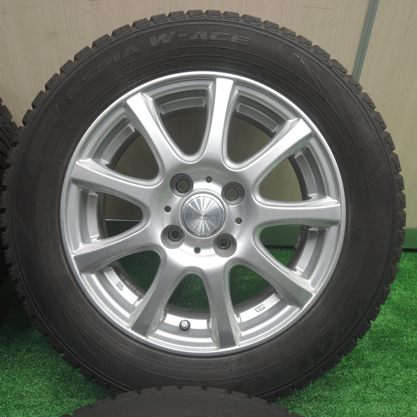 [送料無料]バリ溝！19年！キレイ！9分★スタッドレス 175/65R14 ファルケン エスピア W-ACE DUFACT デュファクト 14インチ PCD100/4H★3071802SYス