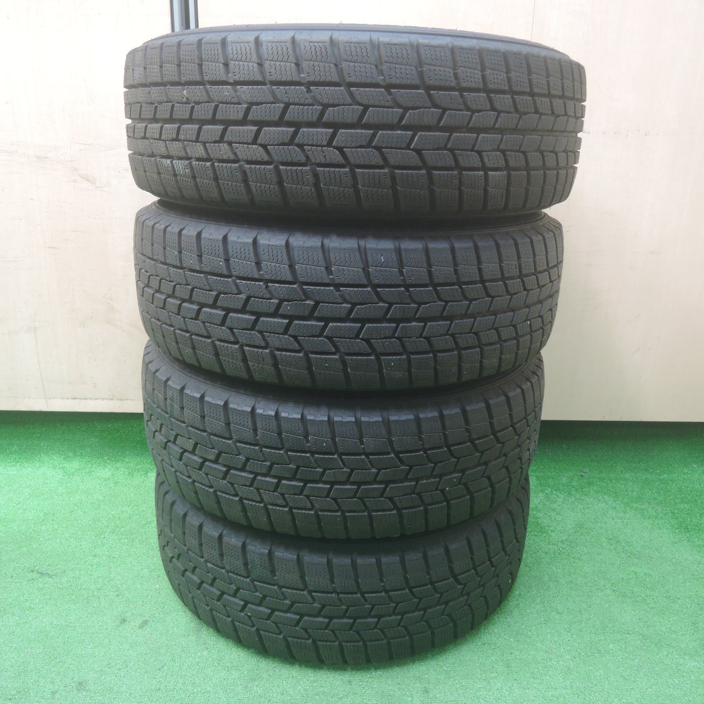 *送料無料*バリ溝！20年！綺麗！9.5分★スタッドレス 185/60R15 グッドイヤー アイスナビ6 EuroSpeed MANARAY SPORT 15インチ PCD100/5H★3120807SYス