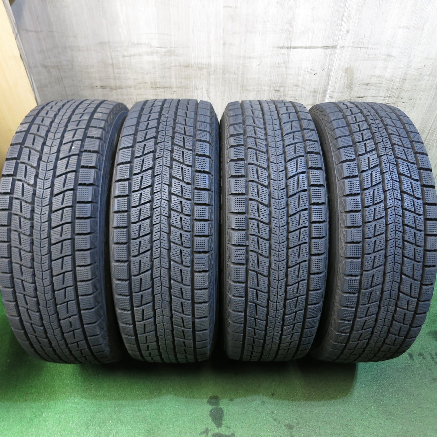 [送料無料]バリ溝！綺麗！9.5分★スタッドレス 225/60R17 ダンロップ ウインターマックスSJ8 MANARAY SPORT マナレイスポーツ 17インチ PCD114.3/5H★3052308Hス