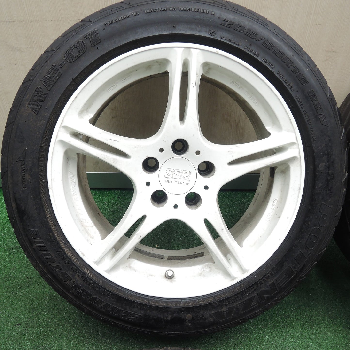 [送料無料]4本価格★SSR SPEED STAR RACING インテグラル GT1 205/55R16 ブリヂストン ポテンザ RE-01 スピードスター 16インチ PCD100/5H★3111004TNノ