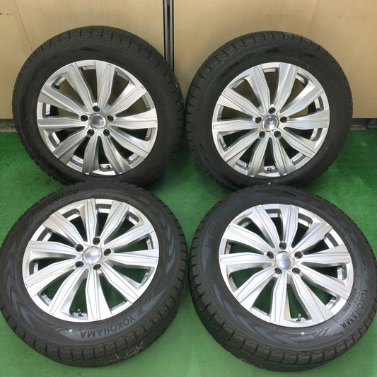 [送料無料]バリ溝！22年！キレイ！ほぼ10分★ベンツ 等 235/55R18 スタッドレス EURO ZWEI FK-10 ヨコハマ G075 ユーロツヴァイ 18インチ PCD112/5H★3052004ヒス