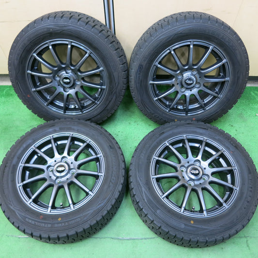 [送料無料]超バリ溝！19年！キレイ！9.5分以上★スタッドレス 175/65R14 ダンロップ ウインターマックス WM01 TEAD テッド 14インチ PCD100/4H★3072903ヒス