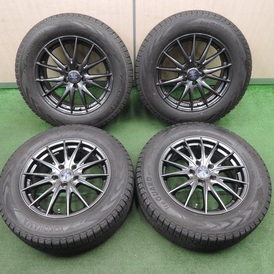 [送料無料] バリ溝！9.5分以上★スタッドレス 225/65R17 ヨコハマ アイスガード G075 weds VELVA SPORTZ SUV 17インチ PCD114.3/5H★4011901TNス