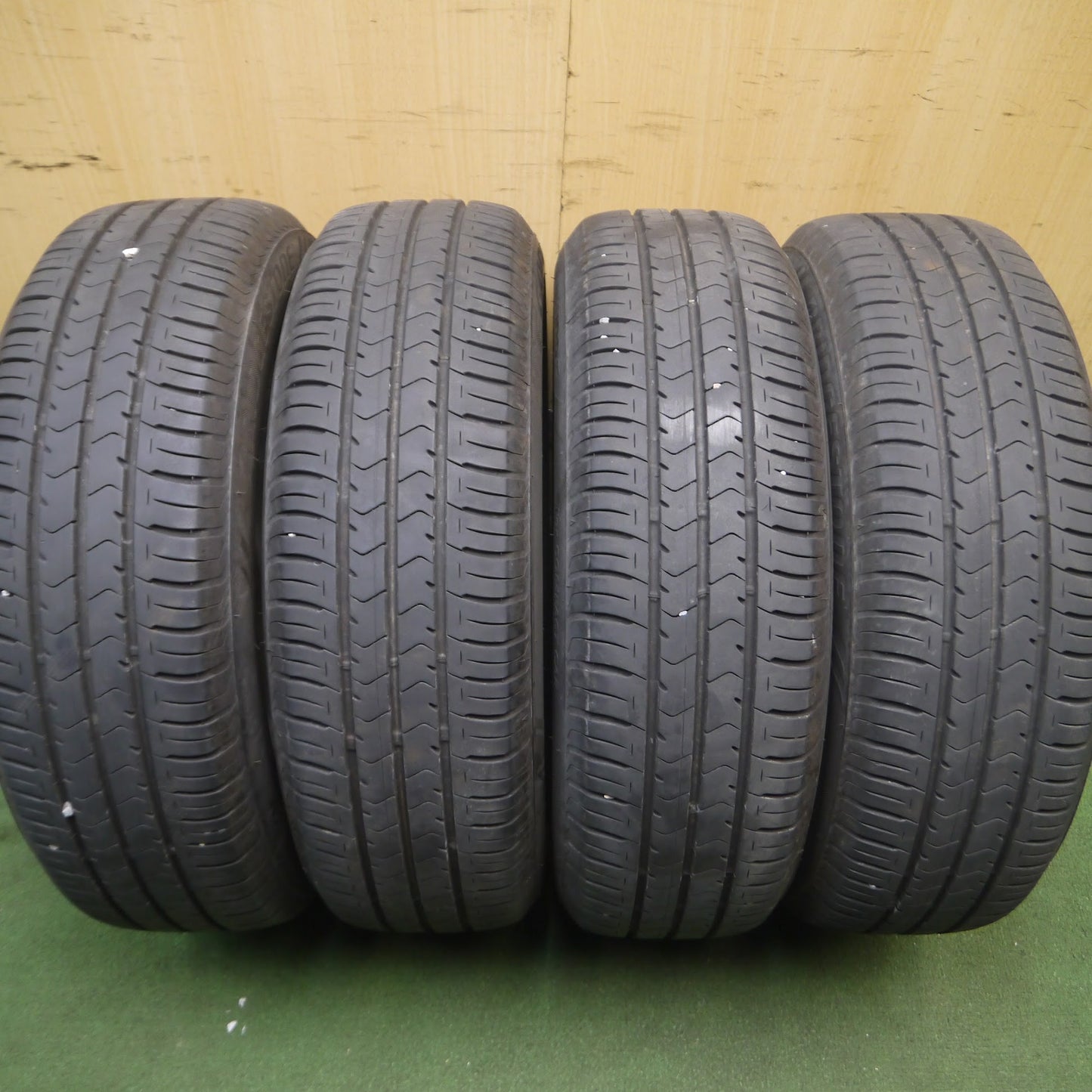 [送料無料]バリ溝！19年！キレイ！8.5分★185/65R15 ブリヂストン エコピア NH100C SCHNEIDER ATECH シュナイダー 15インチ PCD100/4H★3101102Hノ