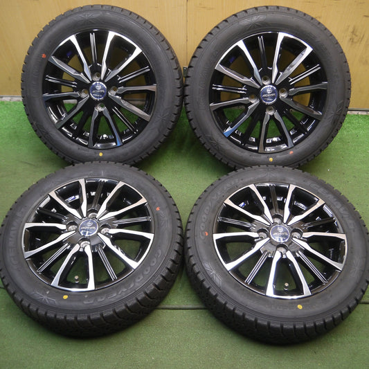 *送料無料*超バリ溝！ほぼ10分★スタッドレス 155/65R14 グッドイヤー アイスナビ6 SMACK ENKEI スマック エンケイ 14インチ PCD100/4H★4013103Hス