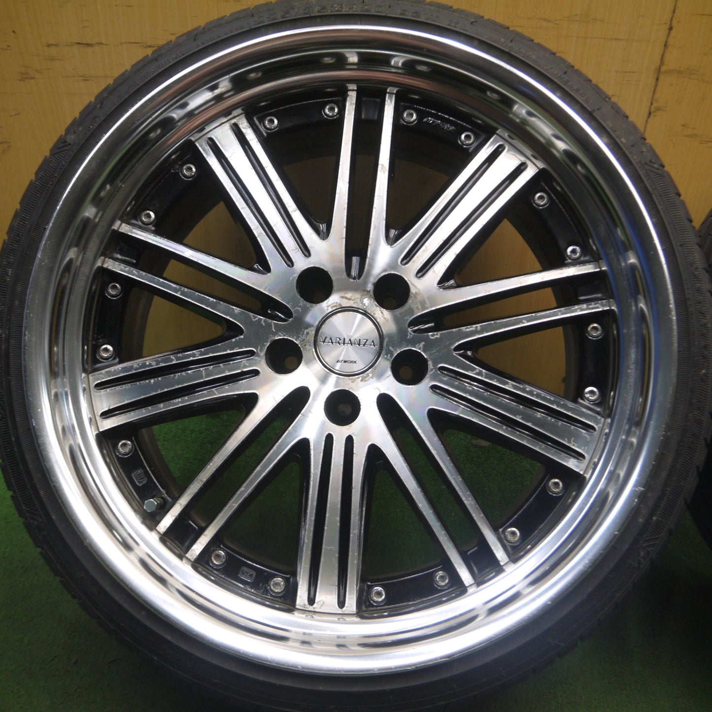 *送料無料* バリ溝！8.5分★WORK VARIANZA VRF-SR 225/35R20 245/35R20 ウィンラン R330 ATR SPORT ワーク ヴァリアンツァ PCD114.3/5H★4030505Hノ