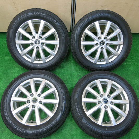 *送料無料*バリ溝！21年！綺麗！9.5分以上★スタッドレス 205/60R16 ブリヂストン ブリザック VRX2 TOPRUN トップラン PCD114.3/5H★3110106イス