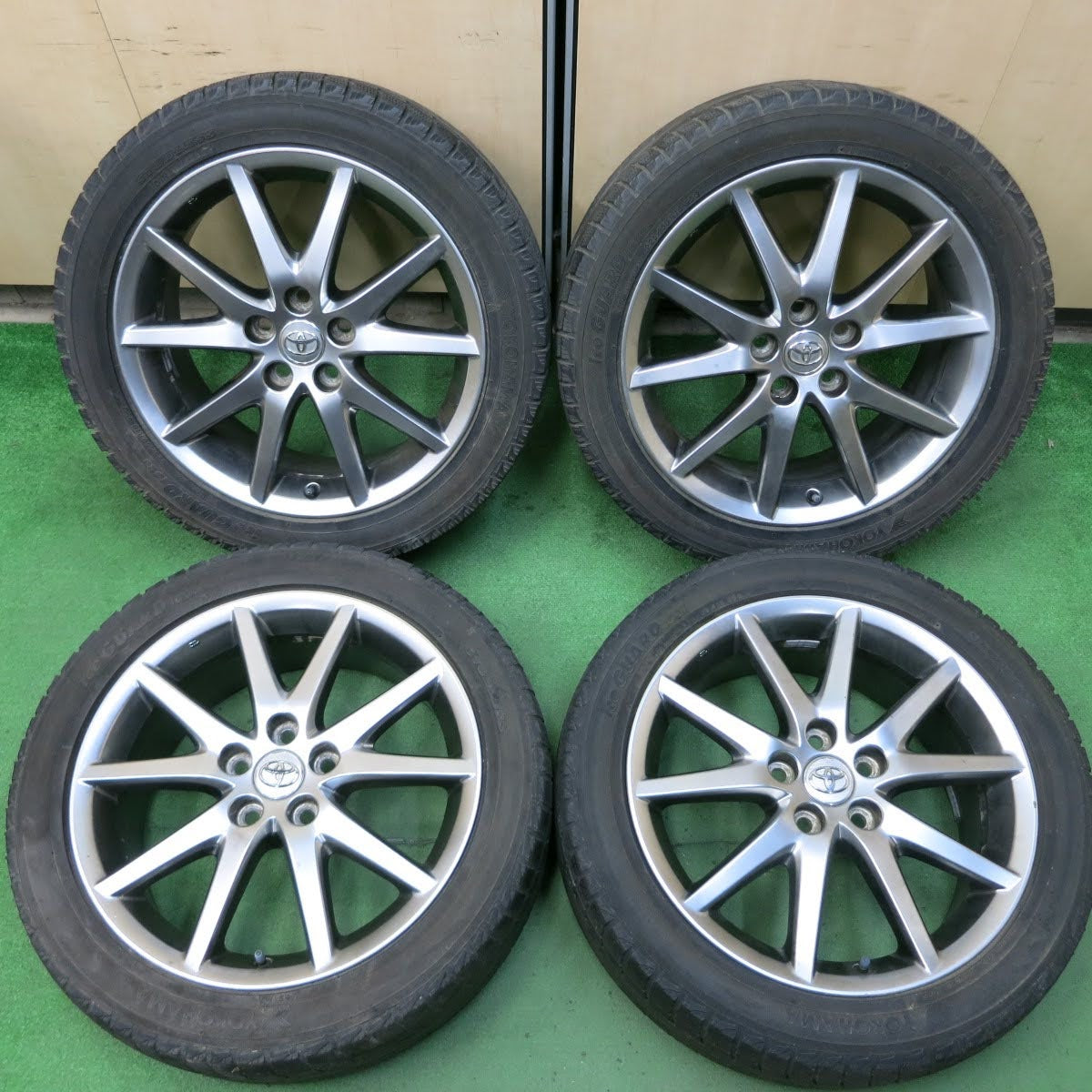 [送料無料]4本価格★トヨタ 50系 エスティマ 純正 225/50R18 スタッドレス ヨコハマ アイスガード iG20 18インチ PCD114.3/5H★3072702イス