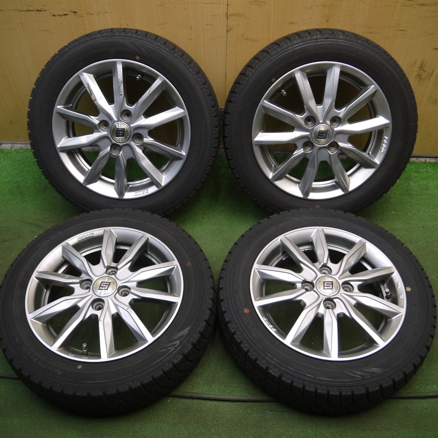 *送料無料*バリ溝！20年！キレイ！9.5分以上★スタッドレス 155/65R14 SEIN AME オートバックス ノーストレック N3i ザイン 14インチ PCD100/4H★4013002Hス