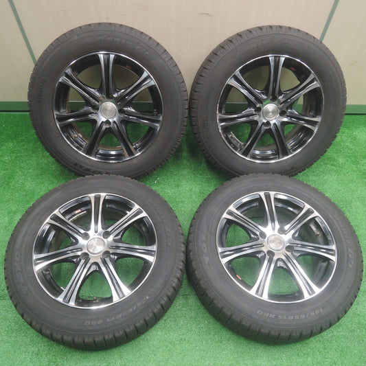 [送料無料]バリ溝！19年！8.5分★Leonis KH weds スタッドレス 185/65R15 トーヨー ガリット G5 レオニス 15インチ PCD100/4H★3071803SYス