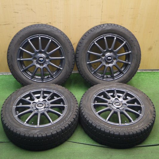 [送料無料]キレイ★スタッドレス 155/65R14 ピレリ アイスアシンメトリコ TEAD weds テッド 14インチ PCD100/4H★3101101KAス